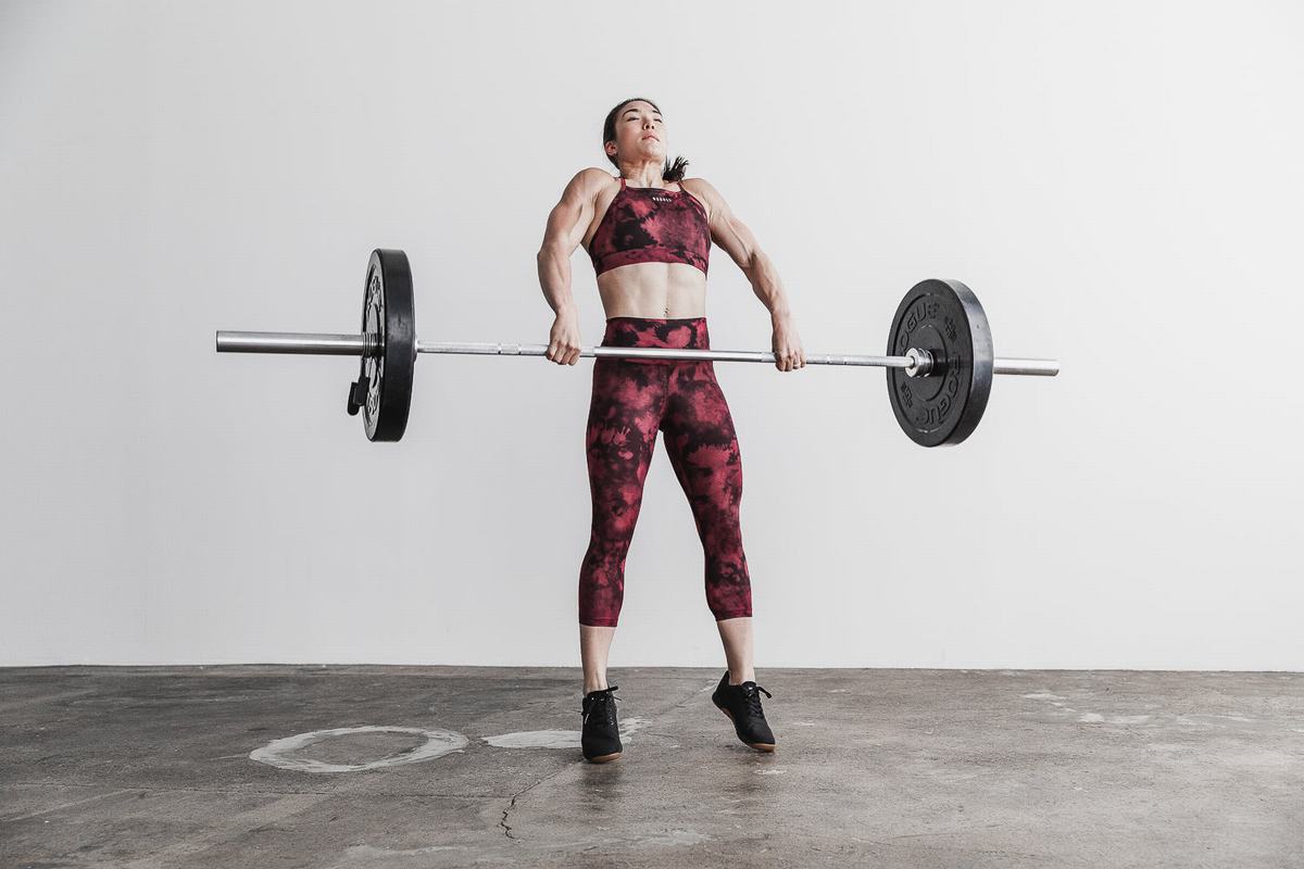 Nobull High-Rise Crop Tie-Dye Women's Tights Orange Black | Australia (DH5638)